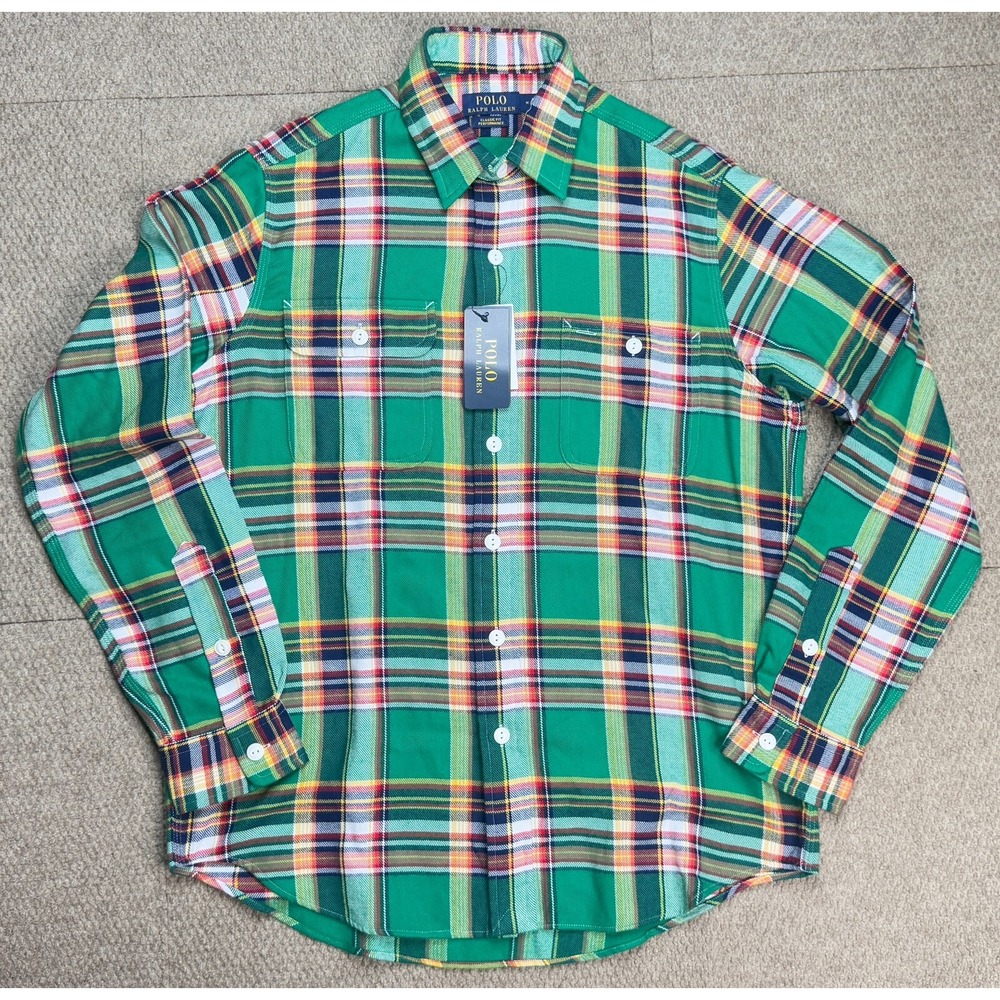 Polo Ralph Lauren Classic Fit Performance‎ Button Up Long Sleeve Shirt Size M
